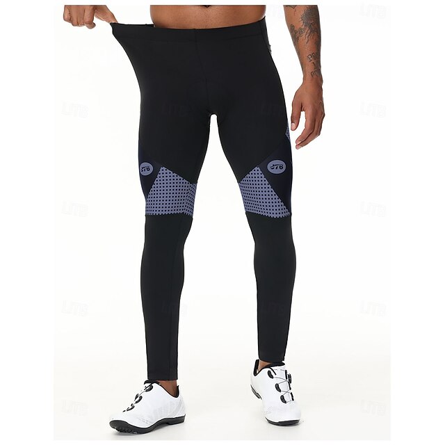 Men's Cycling Tights Bike Pants Bike Tights Race Fit Sports Windproof Elastic Breathable Green+Black Black+Blue Spandex Clothing Apparel Advanced Bike Wear4