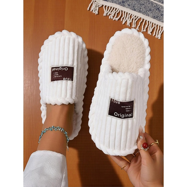  Chaussons d'intérieur en peluche rose large pour femmes – des chaussons d'intérieur confortables avec semelle coussinée pour la maison, le dortoir et les moments de détente