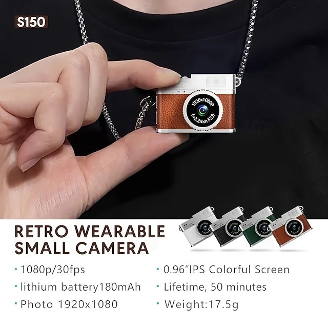  Retro thumb-sized camera for students portable high-definition CCD digital camera for taking photos and videos on the go