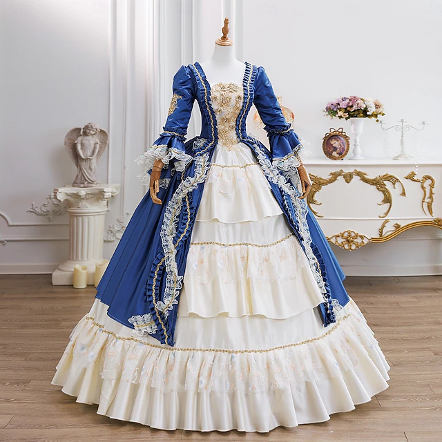 18th Century Women's Rococo Ball Gown Princess Maria Antonietta Rococo ...