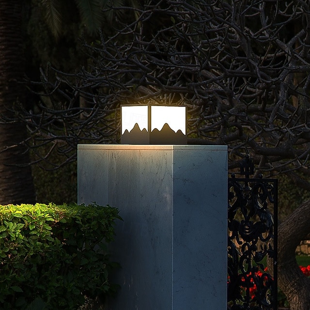  Lampada da esterno a LED, impermeabile, per cortile, per portico, patio, esterno, terrazza, garage, cortile, lanterne da esterno