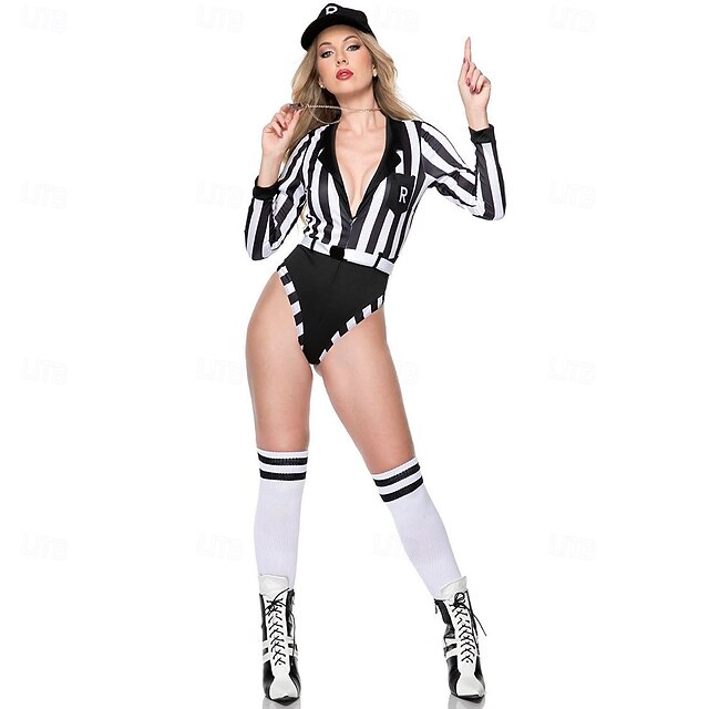 Cheerleader Halloween Outfits Costume Cosplay Costume Adults' Women's Halloween Carnival Performance Party Halloween Easy Halloween Costumes Dress Up4