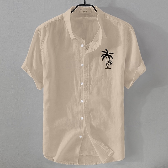 Homme Chemise Chemise en lin Chemise Dcontracte Chemise en coton Uni ...