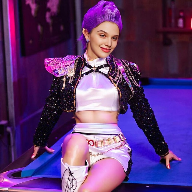 KPop démonvadászok Bálvány Rúmi Huntrix Jelmez Virtuális bálvány Filmsztár jelmez for Női Lány Felnőttek Gyermek Mindszentek napja Farsang Teljesítmény Comic Con Anime Expo