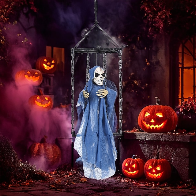  děsivý řetěz duch halloween zahradní párty atmosféra dekorace strašidelné žertíky klec duch rekvizity