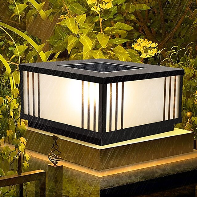  Lampada da esterno a LED, lampada da terra impermeabile, per cortile, portico, patio, esterno, terrazza, garage, cortile, lanterna da terra esterna