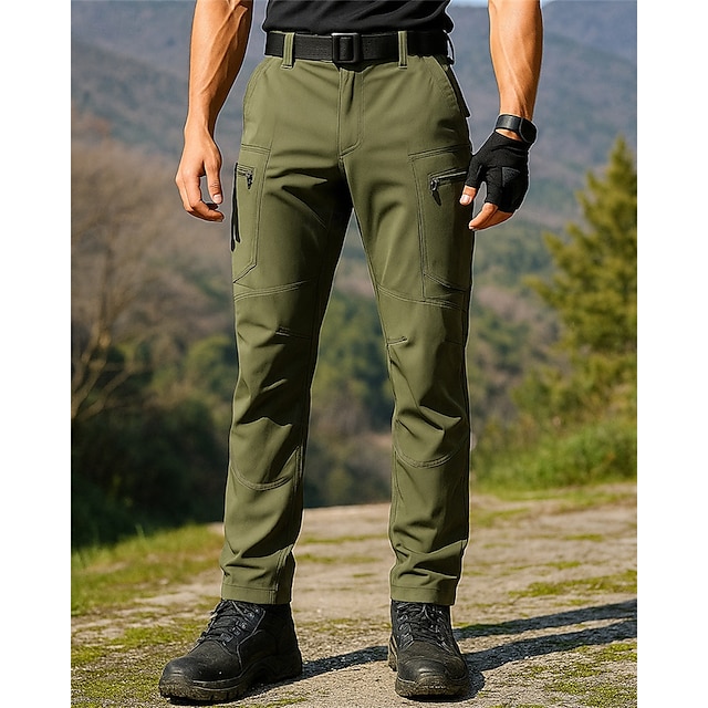  Herren Kampfhosen Cargohosen Wanderhosen Außen Normale Passform Wasserdicht Winddicht Hosen Tasche Schwarz Armeegrün Camping / Wandern Jagd Klettern S M L XL XXL