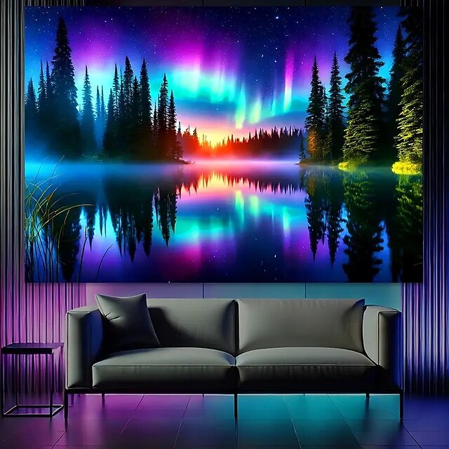 Beautiful view of Textile Wall Tapestry With 3D Elements For Office Space