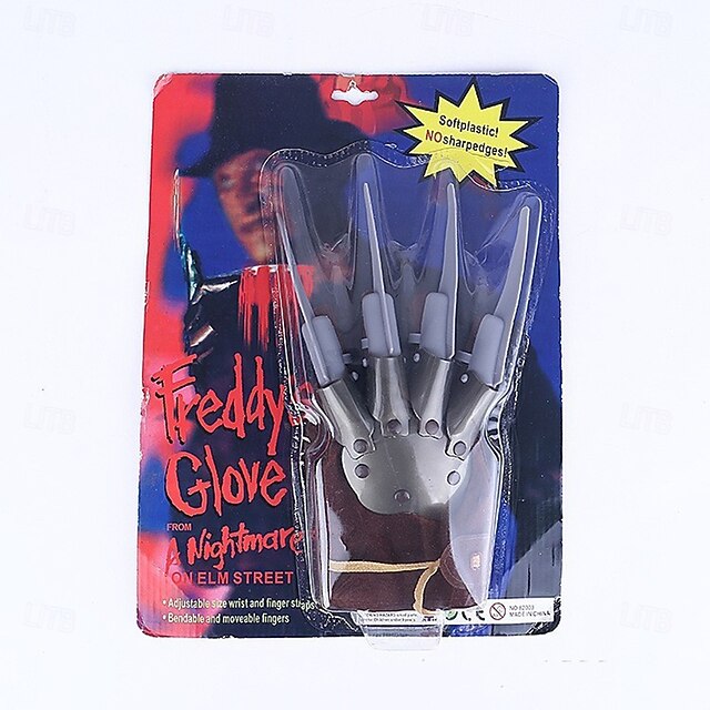 Freddy Krueger Halloween Gloves A Nightmare on Elm Street Horror Scary Horror Scary Costume Adults' Men's Women's Halloween Carnival Performance Party Easy Halloween Costumes Dress Up4