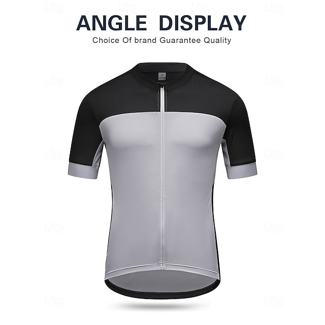  Homme T-shirt de randonnée Manche Courte Cyclisme Maillot avec 3 poches arrière Extérieur Des sports Jaune Vert Gris Claire Vêtement Tenue