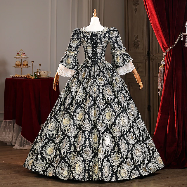 18th Century Women's Rococo Ball Gown Princess Maria Antonietta Rococo ...