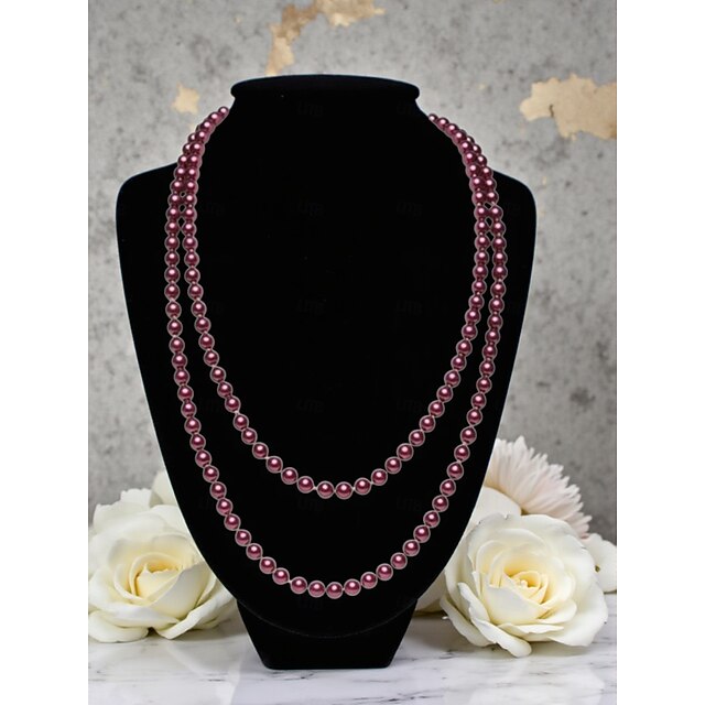 Collane Girocollo Vintage Con Perle E Perline, Stile Anni '20, A Tema Flapper Gatsby, Per Balli Studenteschi, Festival, Feste, Gioielli Per Donne E