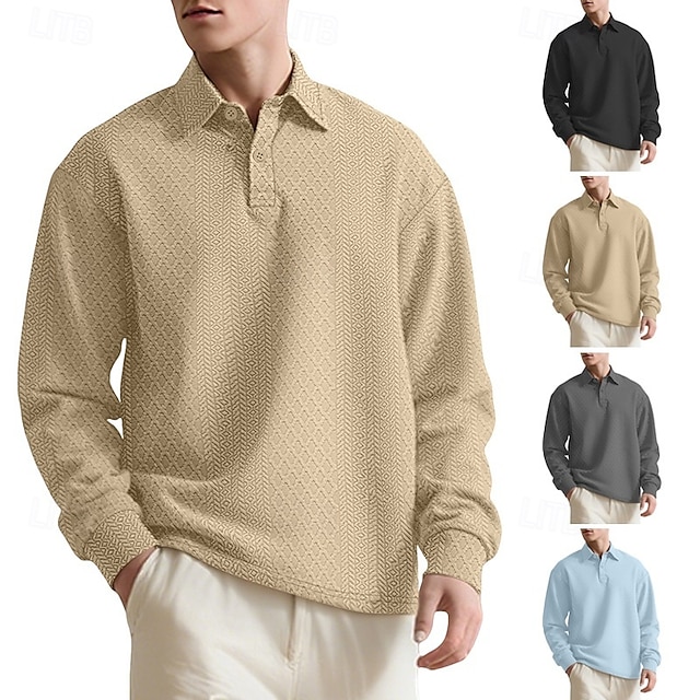  Hombre Sudadera Sudadera Con Capucha Pull-over Sudadera con capucha y botones Negro Caqui Gris Azul claro Diseño Plano Con Texturas Deporte Casual Diario Ropa de calle Fresco Ropa deportiva Primavera