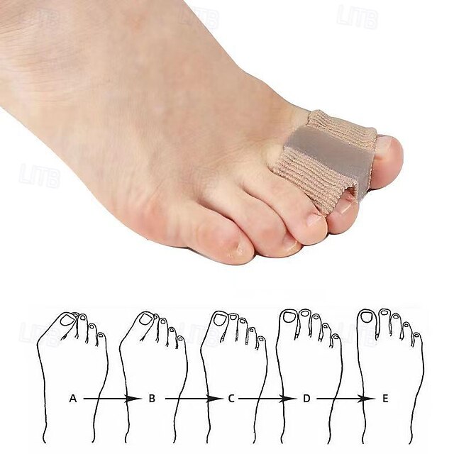 8pcs Toe Separators, Gel Correct Toes Toe Spacers with 2 Loops ...