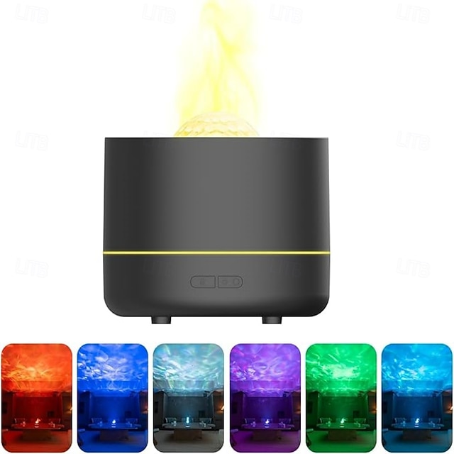  Diffusor für ätherische Öle mit rotierendem Galaxielicht, 200 ml, Aromatherapie-Diffusor mit 7-farbigem LED-Luftbefeuchter mit kühlem Nebel und automatischer Abschaltung, entspannendes Nachtlicht für
