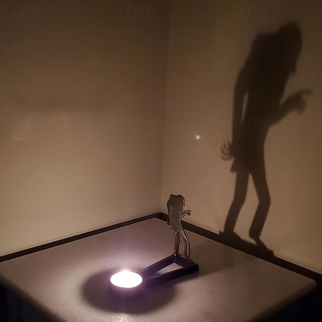  nosferatu metallinen kynttilänjalka, goottilainen kauhukynttilälyhty, pöydän varjoteatterikoriste juhla- ja kotitunnelmaan, jouluun, halloweeniin