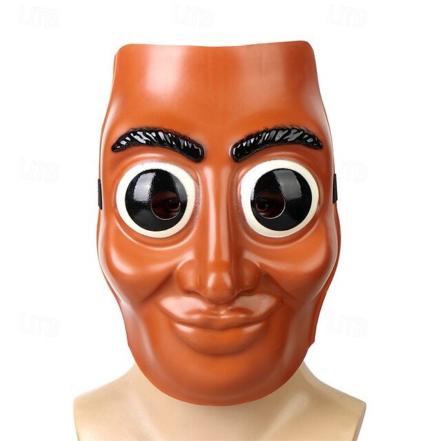 Tung Tung Tung Sahur Wooden Stick Face Mask  Festival Party Dress-Up and Halloween Prank Halloween Costumes Mask Masquerade Party Decorations Stick Figure Funky Lightweight Material Costume Acce4