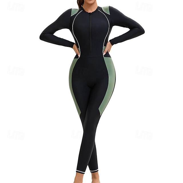 Maillot De Bain Une Pièce Manches Longues Néoprene Femme - Anti-UV Surf Plongée - Neuf Sans étiquettes