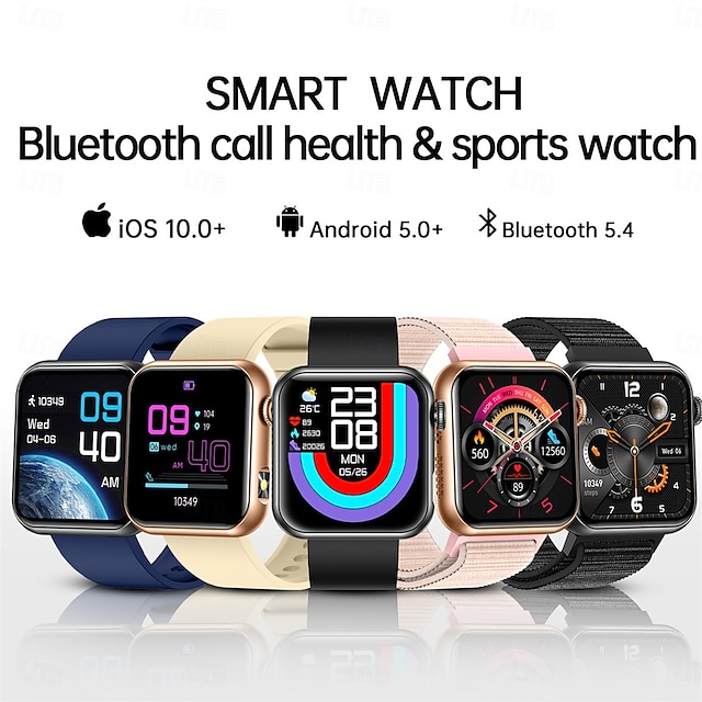  Ceas inteligent TK50 cu Bluetooth, ecran HD 1.72, monitor de fitness, impermeabil IP68, tensiune arterială, oxigen, ritm cardiac, ceas inteligent