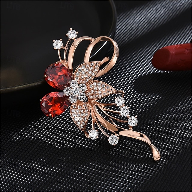 Prom Brooch Brooches Classic Retro Floral Elegant Fashion Brooch Jewelry Champagne ...