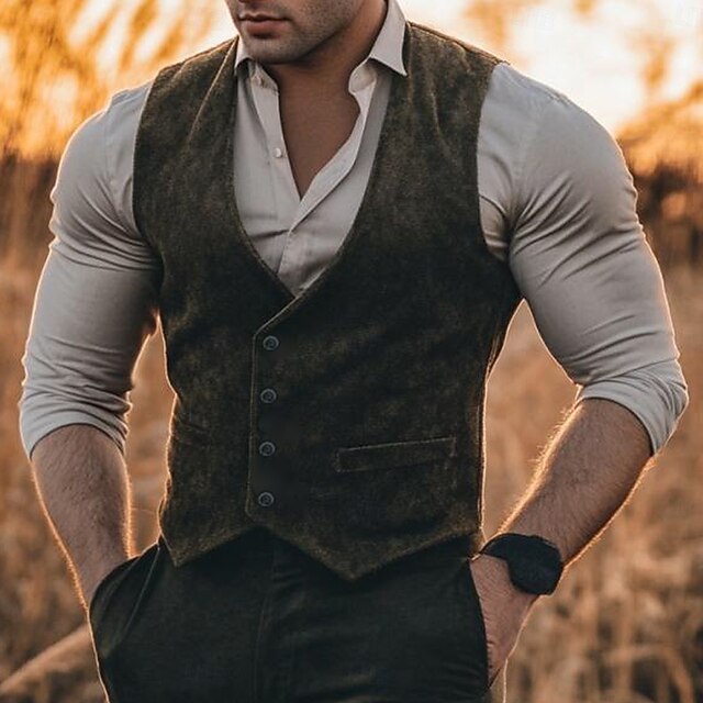 Men's Wedding Business Party Suits Notch Lapel Dark Green Fashion Daily Solid Colored Slim Fit 2 Piece4