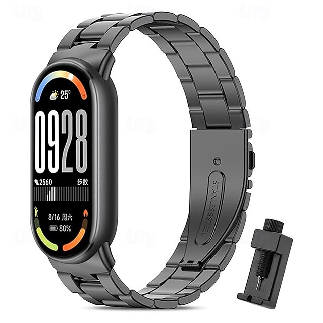 Smart Watch Band Compatible with Xiaomi Mi Band 10 Band 9 Band 8 Smartwatch Strap with Removal Tool Adjustable Sport Band Replacement Wristband4