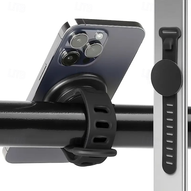  suporte magnético para celular de academia com alça ajustável para volante