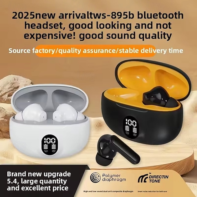  895 TWS True auriculares inalámbricos En el oido Bluetooth 5.3 Deportes Con la caja de carga para Apple Samsung Huawei Xiaomi MI Entrenamiento de gimnasio Correr Trekking Oficina de negocios