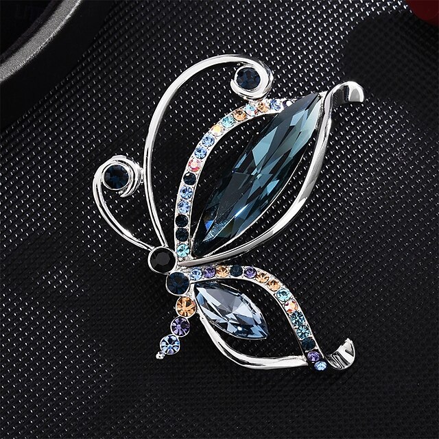 Prom Brooch Brooches Classic Retro Butterfly Fashion Luxury Brooch Jewelry Blue For ...