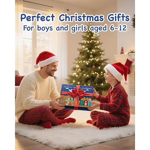 Christmas Advent Calendars Qwtwty Countdown To Christmas Advent Calendar Blind Countdown To 24 Days Christmas Christmas Tree Flat Ornament