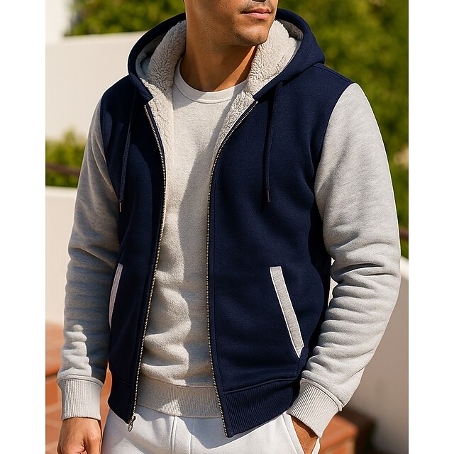 Générique Pull De Noel Sportswear Homme Sans Capuche Gilet Polaire