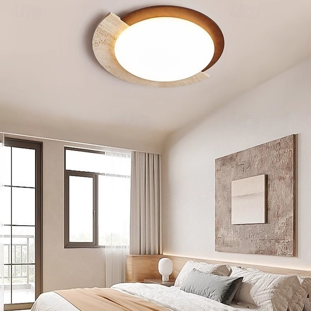 LED Ceiling Light Stepless Dimming 45/58cm Ceiling Decoration Lighting Fixtures, 50 cm LED Ceiling Light Circle Round Design, LED Light Fixture for Home & Office 110-240V