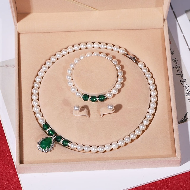  3pçs Colar Colar com Pérolas For Mulheres Rua Presente Diário Liga Clássico