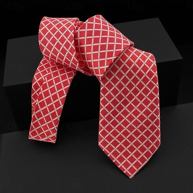  Per uomo Cravatte Classico Strisce e Quadri Serata Formale Data Festa & Sera