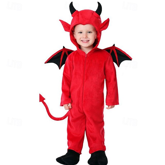 Devil Bull Demon Halloween Cosplay Costume Party Costume Costume Walpurgis Night Cosplay Kid's Boys' Girls' Masquerade Performance Easy Halloween Costumes Dress Up4