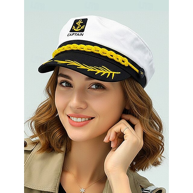 KESYOO Casquette de soldat russe type bateau noir étoile jaune et chevrons Taille unique pour cosplay, fêtes à thème et spectacles de danse