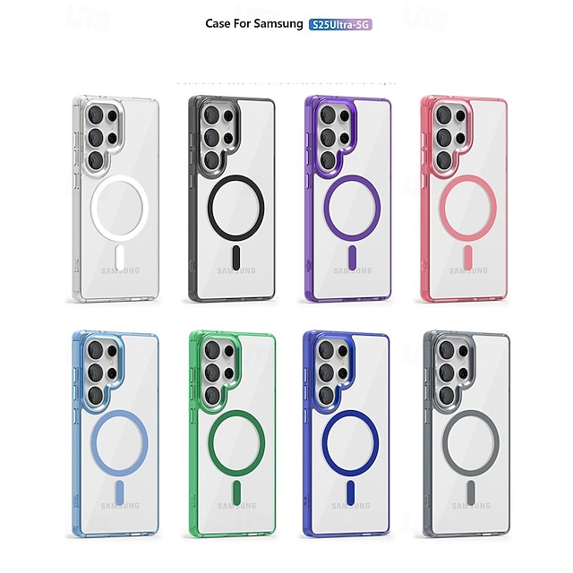  téléphone Coque Pour Samsung Galaxy S25 S24 Ultra Plus S23 S22 Ultra A56 A36 A16 A55 5G A35 5G A15 Coque Arrière Supporte la Charge Sans Fil Antichoc Dégradé de couleur TPU PC