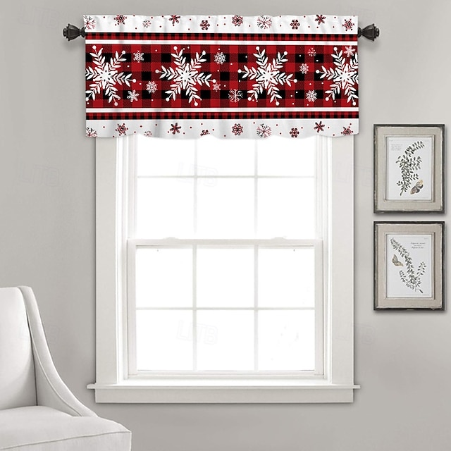  Joulukahvilat verhot värikkäillä valoilla sarjakuvapainatuksella varustettu pieni ikkunavalaisin keittiöön altaalle kaapille joululoman koristeellinen lyhyt verho