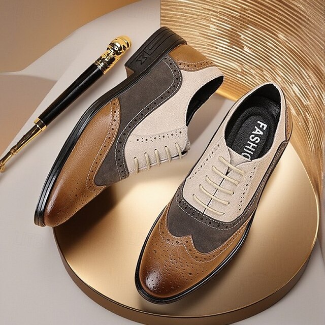 WUIWUIYU Chaussures Habillées Garçons à Lacets Derby – Élégantes Pour Mariage, École & Occasions Spéciales