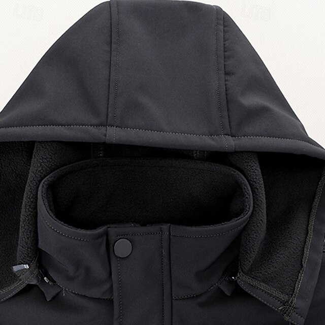 Veste Enfant JiAmy Coupe-vent Doublée Polaire - Manteau Automne/hiver Avec Capuche 3-10 Ans
