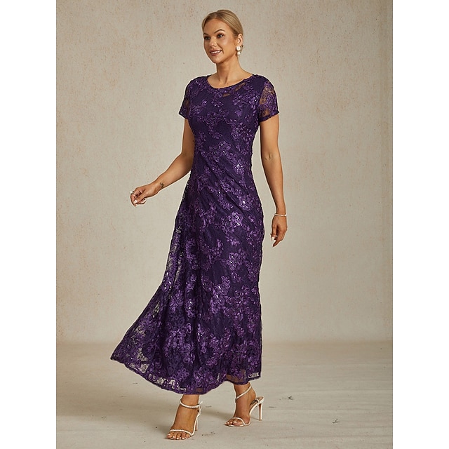 Abito lungo con paillettes da donna abito tubino elegante festa