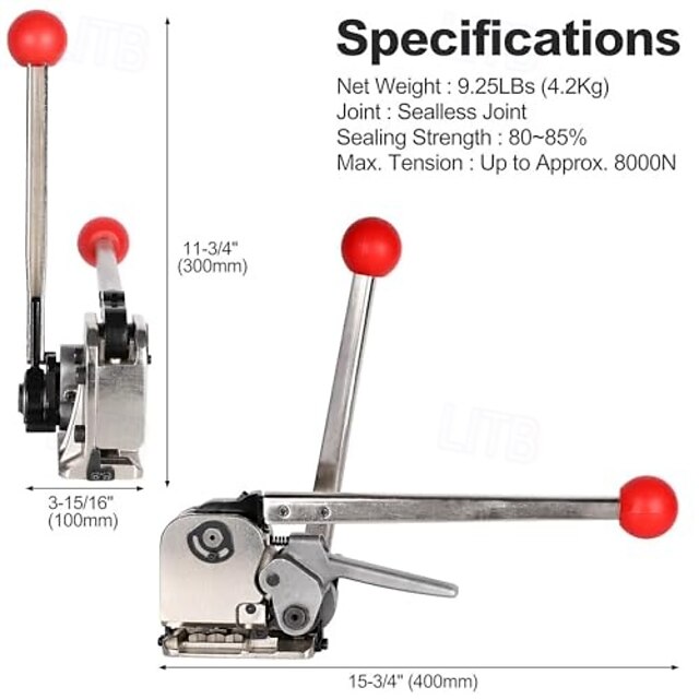  a333 staalbandgereedschap handmatige staalband verpakkingsbandmachine metaalvrije gesp verpakking voor breedte 1/2