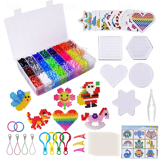 Kit Perles À Repasser Enfant 5Mm 24 Couleurs - FDIT - Sensibilisation Kit Perles À Repasser Enfant 5Mm 24 Couleurs - FDIT - Sensibilisation