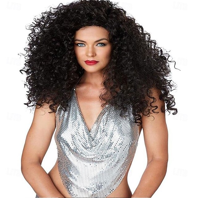 California Costumes Brunette Disco Diva Wig2