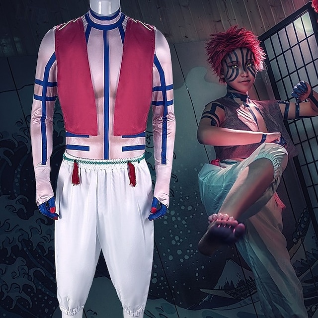  Akaza Komaji Anime Úbory Kostým Krásné šaty Cosplay obleky předvečer Všech svatých Karneval Výkon Comic Con Výstava anime Kostým Pro Pánské Dospělé