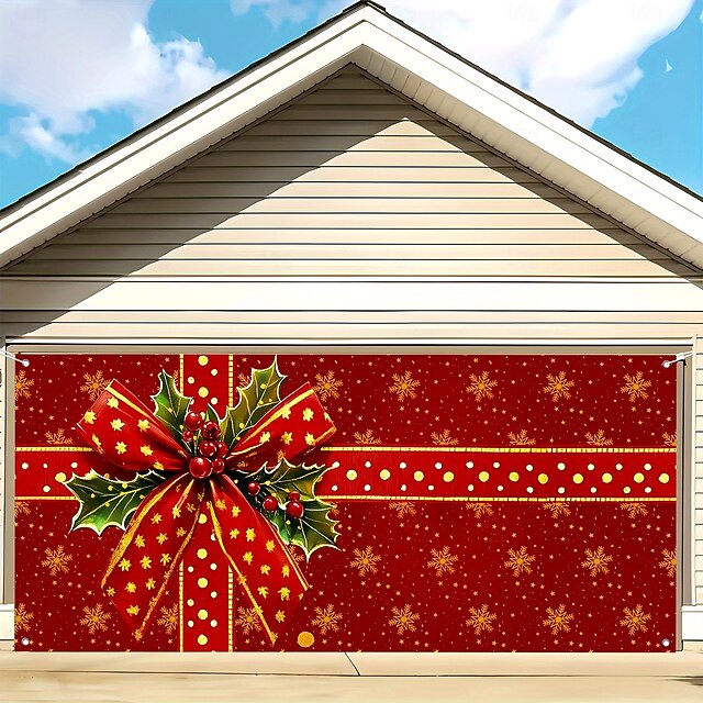 Christmas Outdoor Garage Door Cover Nativity Scene Large Tapestry Backdrop Decoration With Holy Family Manger Starry Night For Holiday Outdoor Garage Door Home Wall Christmas Decorations4
