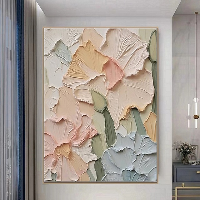 Impressions sur toile thème rose, Peinture à l'huile de fleur de cerisier sur toile, Fleur de pêche, Tableaux murales florales pour - Maison Impressions sur toile thème rose, Peinture à l'huile de fleur de cerisier sur toile, Fleur de pêche, Tableaux murales florales pour - Maison
