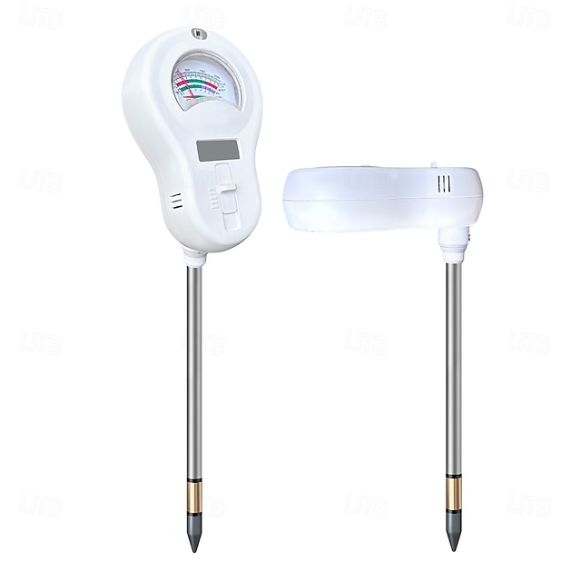  Digitální tester půdy - monitor s více parametry vhodný pro měření pH/vodivosti/teploty/vlhkosti/osvětlení s LED displejem