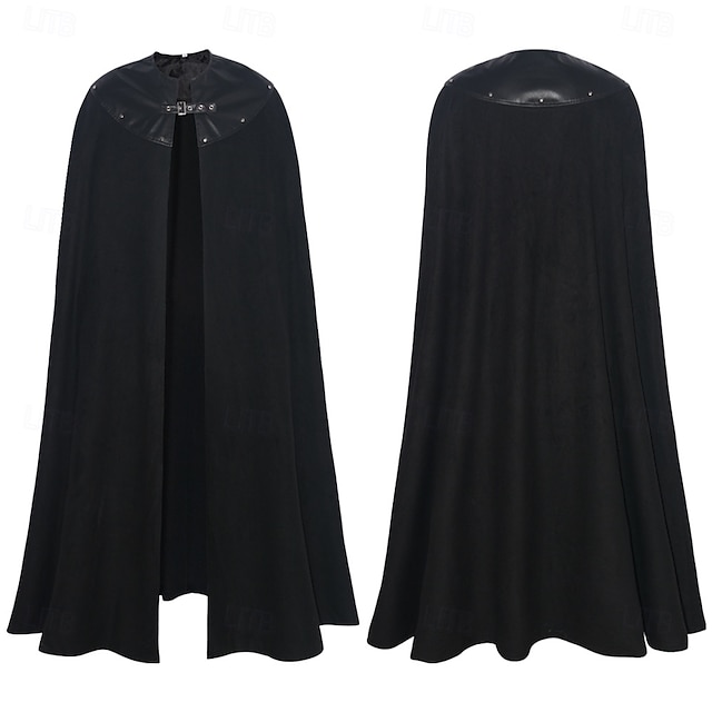  Retro / vintage Średniowieczne Renesansowa Peleryna Płaszcz Wampir Wiking celtycki rycerz Strój na bal maskowy Męskie Damskie Dla obu płci Celtyckie Halloween Karnawał Spektakl LARP Ren Faire Doroślu