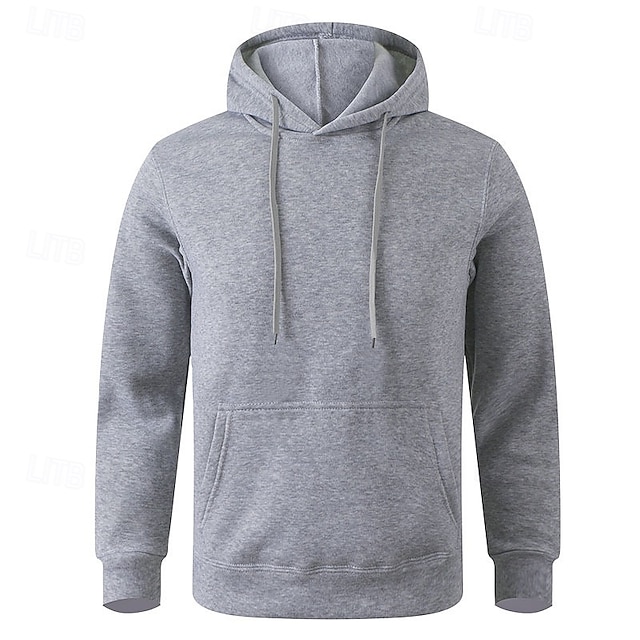  Hombre Sudadera Sudadera Con Capucha Sudadera con capucha de lana Negro Blanco Amarillo Rosa Verde Ejército Con Capucha Plano Bolsillo Deporte Casual Diario Ropa de calle Fresco Ropa deportiva